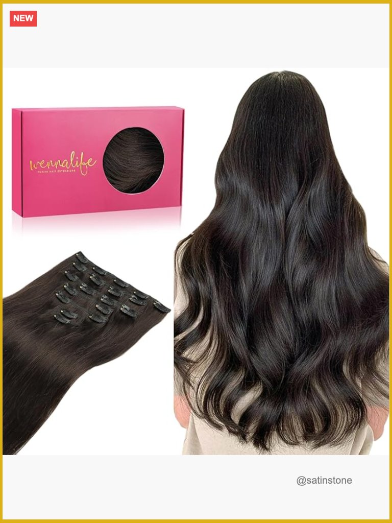 Clip In Human Hair Extensions 18 Inch 120g 7pcs Remy Hair Straight